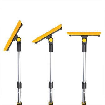 Cepillo para nieve con limpiacristales y rascador de hielo + mango telescopico