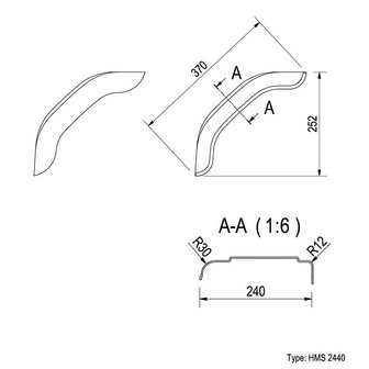 Protector contra salpicaduras de plastico de 40 cm (2440)