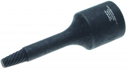 Llave de vaso de perfil en espiral / extractor de tornillos entrada (3/8) 4 mm