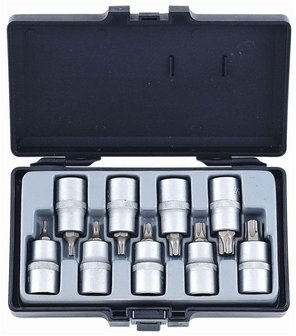 Conjunto de 9 destornillador Torx 1/2 sockets