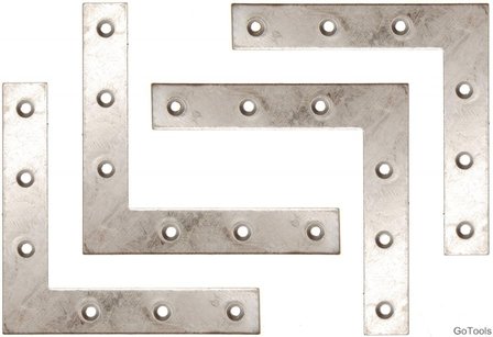 Juego 4 escuadras, 100x100x15 mm