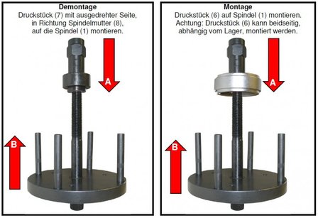 Unidad de cojinete de cubo de rueda Herramienta para Ford, Volvo, Mazda, 78 mm