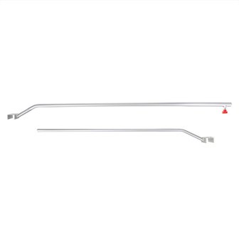 Soporte de lona de aluminio extensible de 132 a 204 cm para lona de remolque