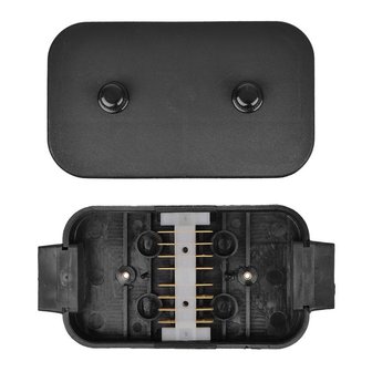 Caja de conexion de cables de plastico de 8 x 4 pines con conexiones cruzadas