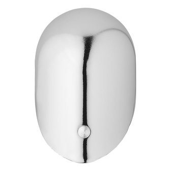 Tapa de barra de remolque de metal cromado plegable