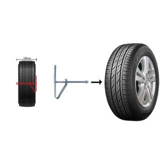 Juego de 2 soportes para neumaticos para montaje en pared