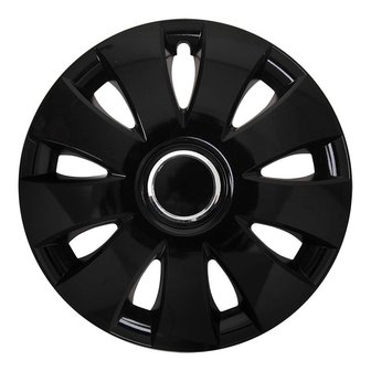 Tapa de ruedas Aura negro de 14 pulgadas x4 piezas