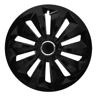 Tapa de ruedas Fox negro de 14 pulgadas x4 piezas