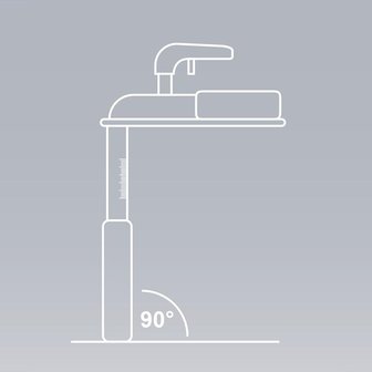 Bascula de barra de tiro con base de plastico