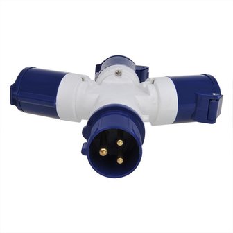 Divisor CEE de 3 vias de 16 A