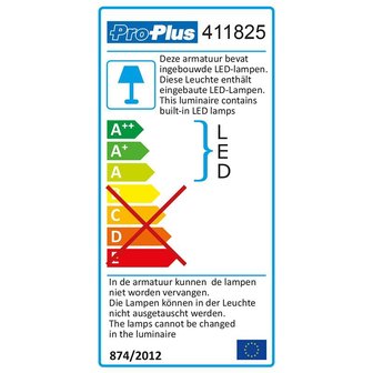 Linea de luz 30 leds 12V 450lm 470x35x33mm