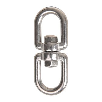 Cerradura giratoria de 8 mm  acero inoxidable A4 AISI 316  ojo ojo  2.500 daN
