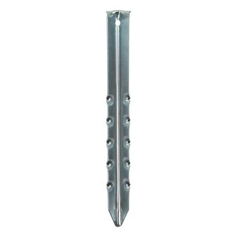 Estaca de tienda de 30 cm de metal acanalado
