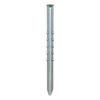 Estaca de tienda de 40 cm de metal acanalado