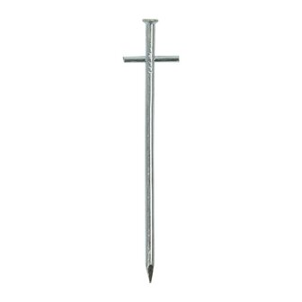 Pasador de roca de 17 cm de metal con pasador transversal soldado