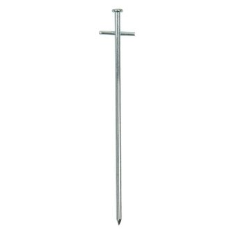 Pasador de roca de 23 cm de metal con pasador transversal soldado