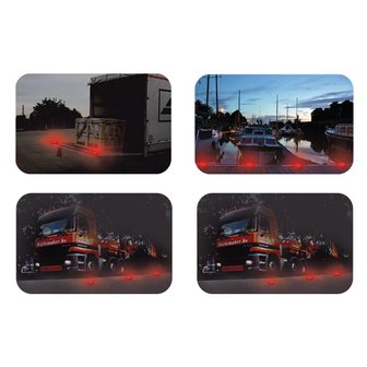 Disco de advertencia 16+8LED naranja