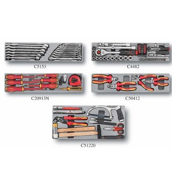 Caja de herramientas de 5 niveles con herramientas de 88 piezas (con aislamiento) (MM)