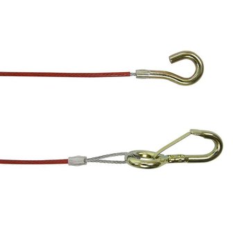Cable de seguridad de 1 m con gancho