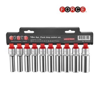 1/2 Socket set long 6-side 10-piece