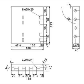 Bracket set Just boxes