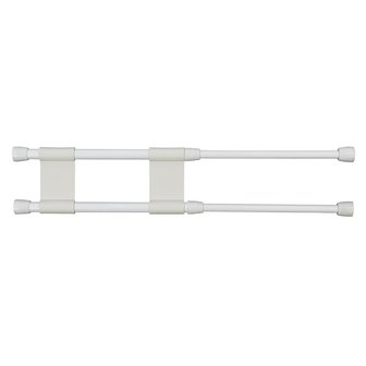 Double cupboard bar extendible 25.5-43cm