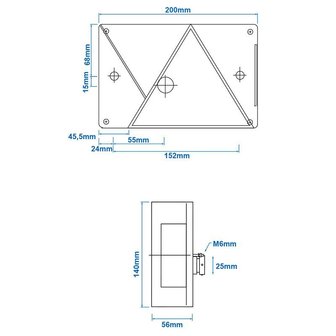 Luz trasera derecha Aspock Multipoint IV