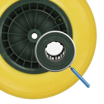 Neumatico de PU con llanta de plastico de 164.00-8 incl. eje de 20 mm