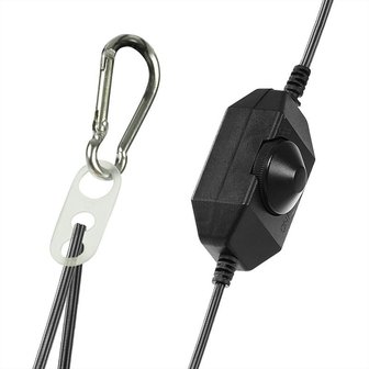 Lampara colgante LED plegable de silicona blanca de 20 cm de diametro.