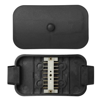 Caja de conexion de cables de plastico de 8x4 pines PM