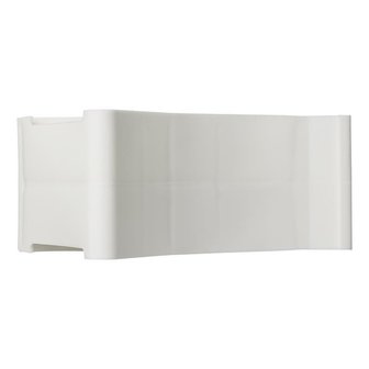 Calzo de rueda de plastico blanco con soporte incluido
