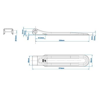 Bisagra de remolque SPP ZW-01.270A