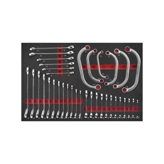 Carro de herramientas negro de 8 cajones con 512 herramientas (EVA)