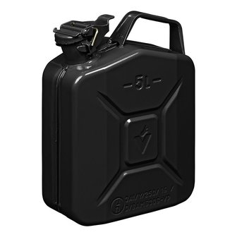 Jerry can 5L metal black UN- &amp; TuV/GS-approved