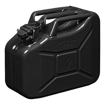 Jerry can 10L metal black UN- &amp; TuV/GS-approved