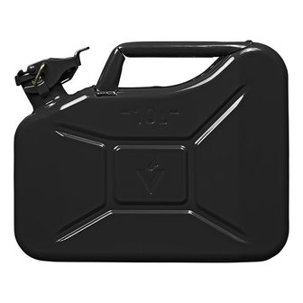 Jerry can 10L metal black UN- &amp; TuV/GS-approved