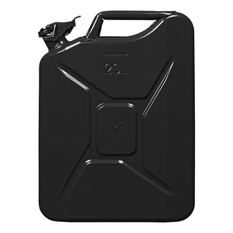 Jerry can 20L metal black UN- &amp; TuV/GS-approved