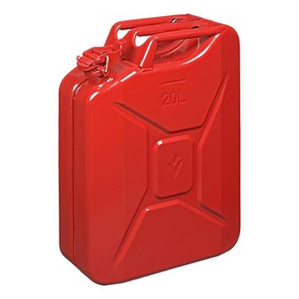 Jerry can 20L metal red UN- &amp; TuV/GS-approved