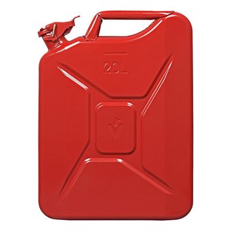Jerry can 20L metal red UN- &amp; TuV/GS-approved
