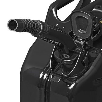 Pico vertedor metalico negro flexible apto para gasolina y diesel