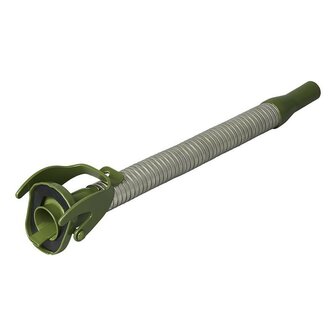 Pico vertedor metalico flexible apto para gasolina de 20 mm