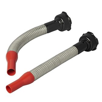 Pico vertedor metalico flexible apto para gasolina de 20 mm (art. 530090 - 530091 - 530092)