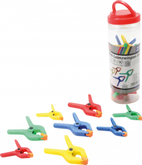 Juego de mini-pinzas de apriete plastico ABS 22 piezas