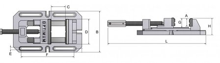 Pinza de taladro universal industrial 630x345x465mm