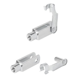 Horquilla M8 58mm - juego de 2 piezas