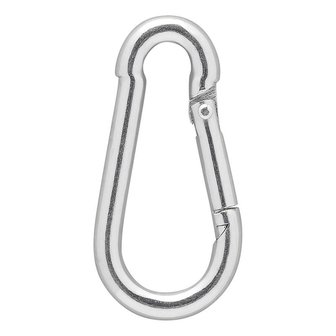 Gancho de carabina metalica 5x50mm x10 pieces