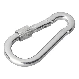 Mosqueton metalico 8x80mm con cierre de rosca x10 pieces