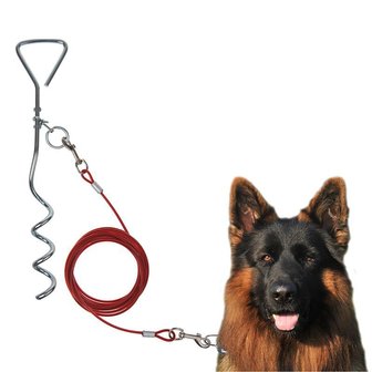 Espiral para sujetar el perro con el cable de 4,5m