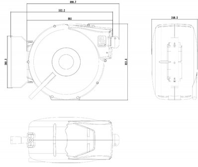 Carrete de aire 14 m - 3/8