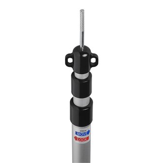 Poste telescopico para tienda de campana  3 piezas  93-230 cm (juego de 2)